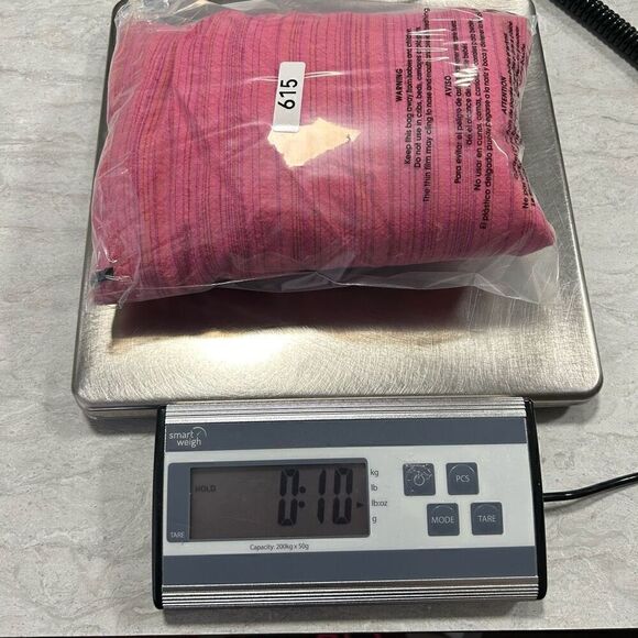 Hot Cotton Women’s Pink Micro Stripe Linen Blend Lagenlook Button Up Top Size 1X - Picture 12 of 12